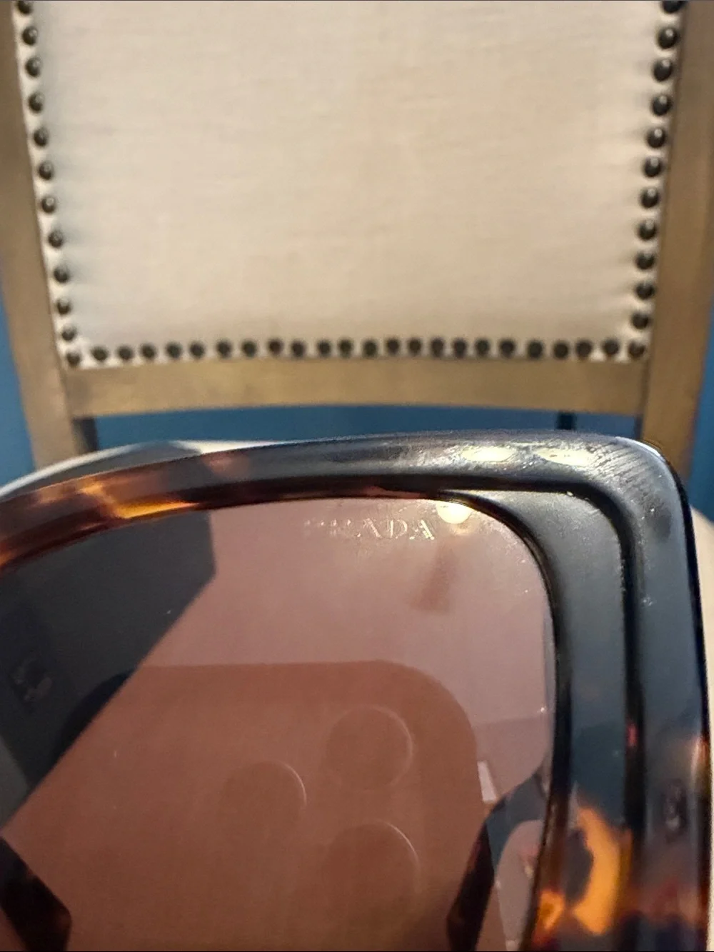 Authentic Prada Tortoiseshell Square Sunglasses, also known as “Prada PR 17WS”